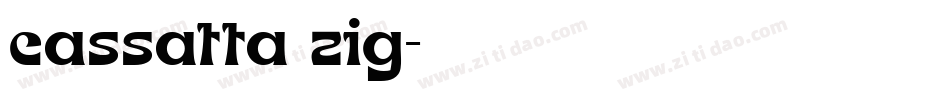 cassatta zig字体转换